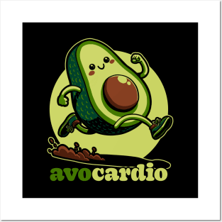 Avocado Exercise - Funny Food Gift Posters and Art